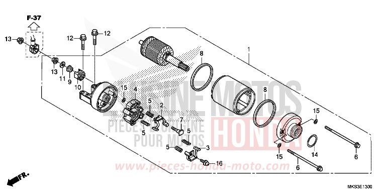 ANLASSER von Africa Twin DCT MAT BALLISTIC BLACK METALLIC (NHA86) von 2020